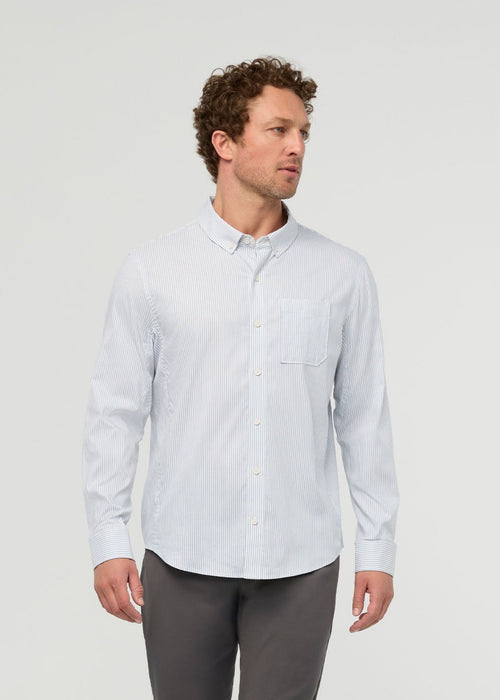 Cloudweight Twill One Pocket Shirt - Blue Stripe