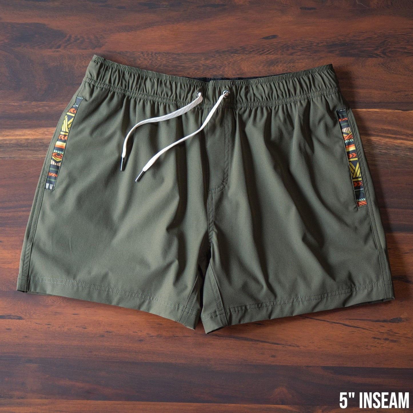 Nomad 3.0 Short (Hybrid) - Olive 5" & 7" - Linerless