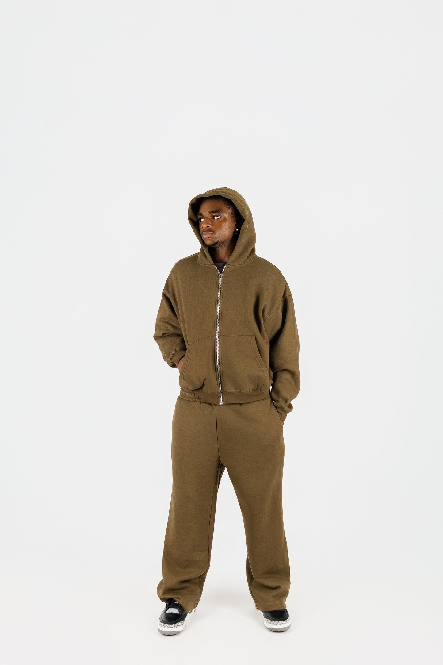 Fleece Zip Up and Sweatpants Set