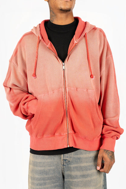 Sun-Dried Waffle Knit Baby Zip Up