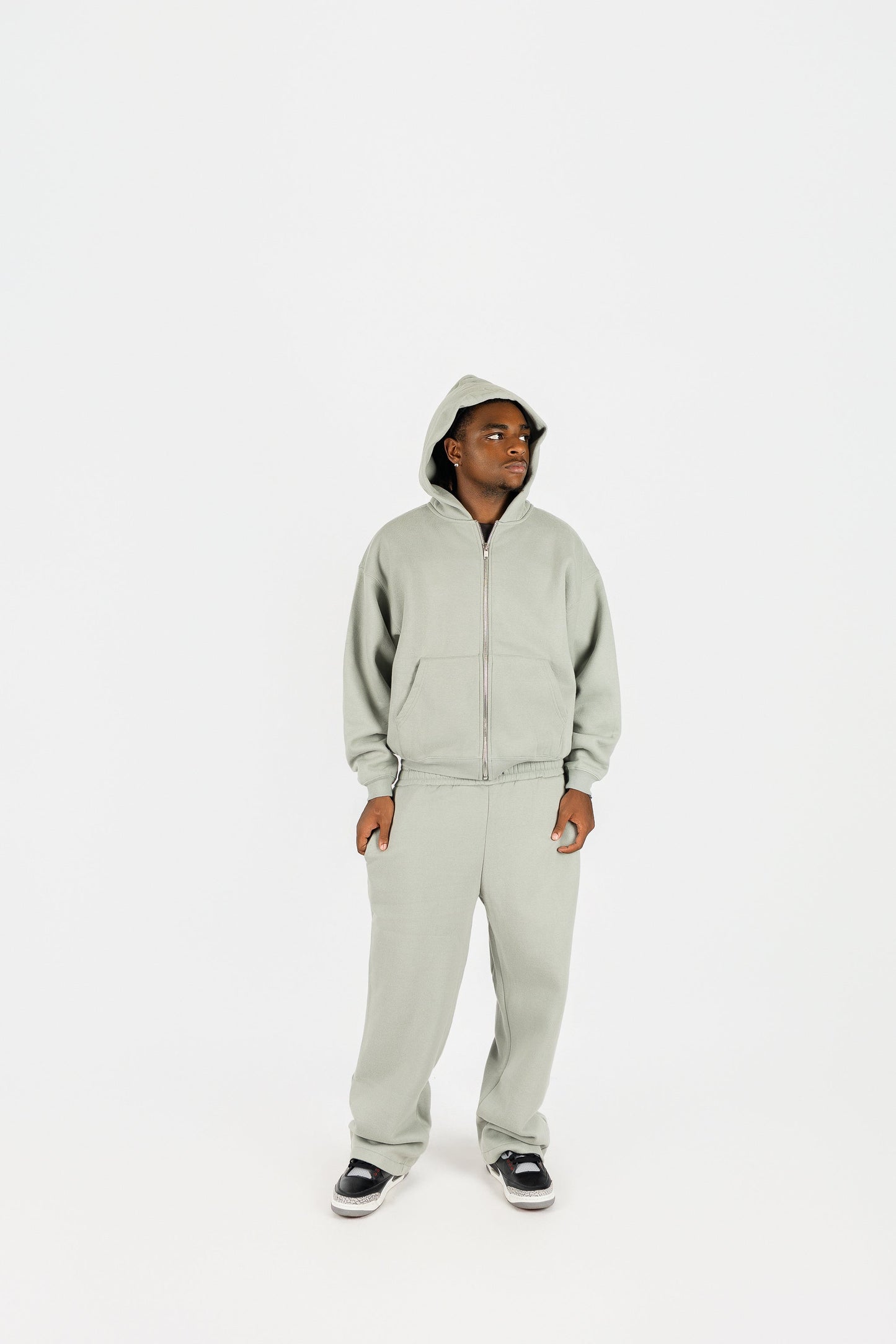 Fleece Zip Up and Sweatpants Set