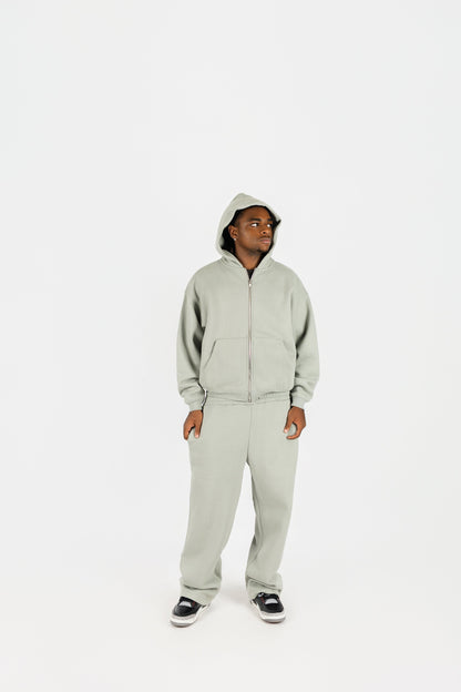 Fleece Zip Up and Sweatpants Set
