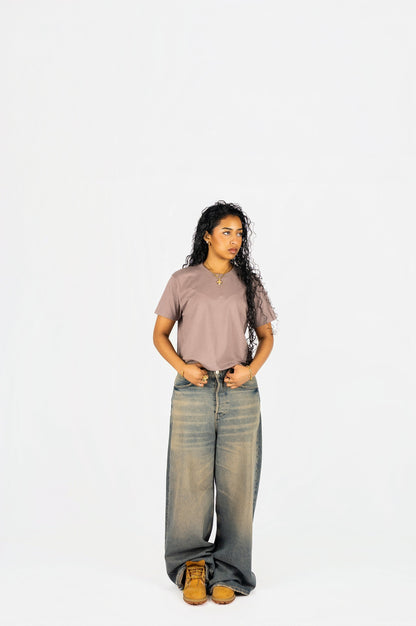 Womens 7610 Heavyweight High Waist Boxy T-Shirt