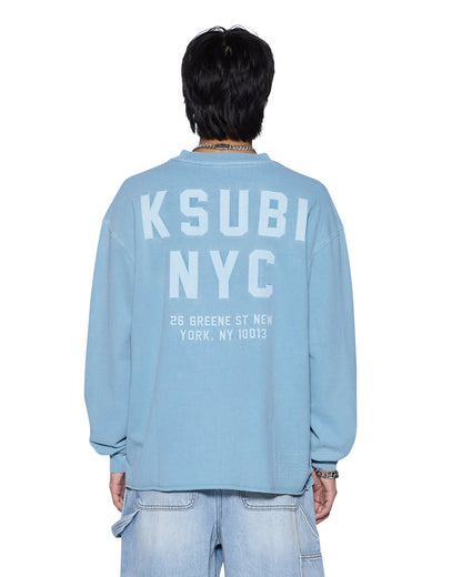 K-LOCK EKCESS LS TEE SUMMER BLUE