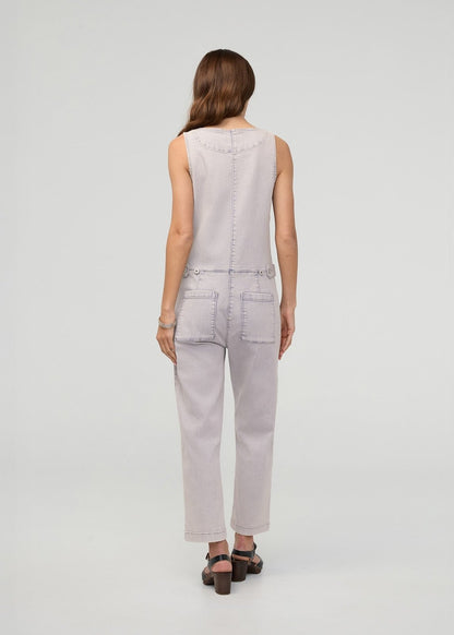 Performance Denim Utility Jumpsuit - Quartz Fade