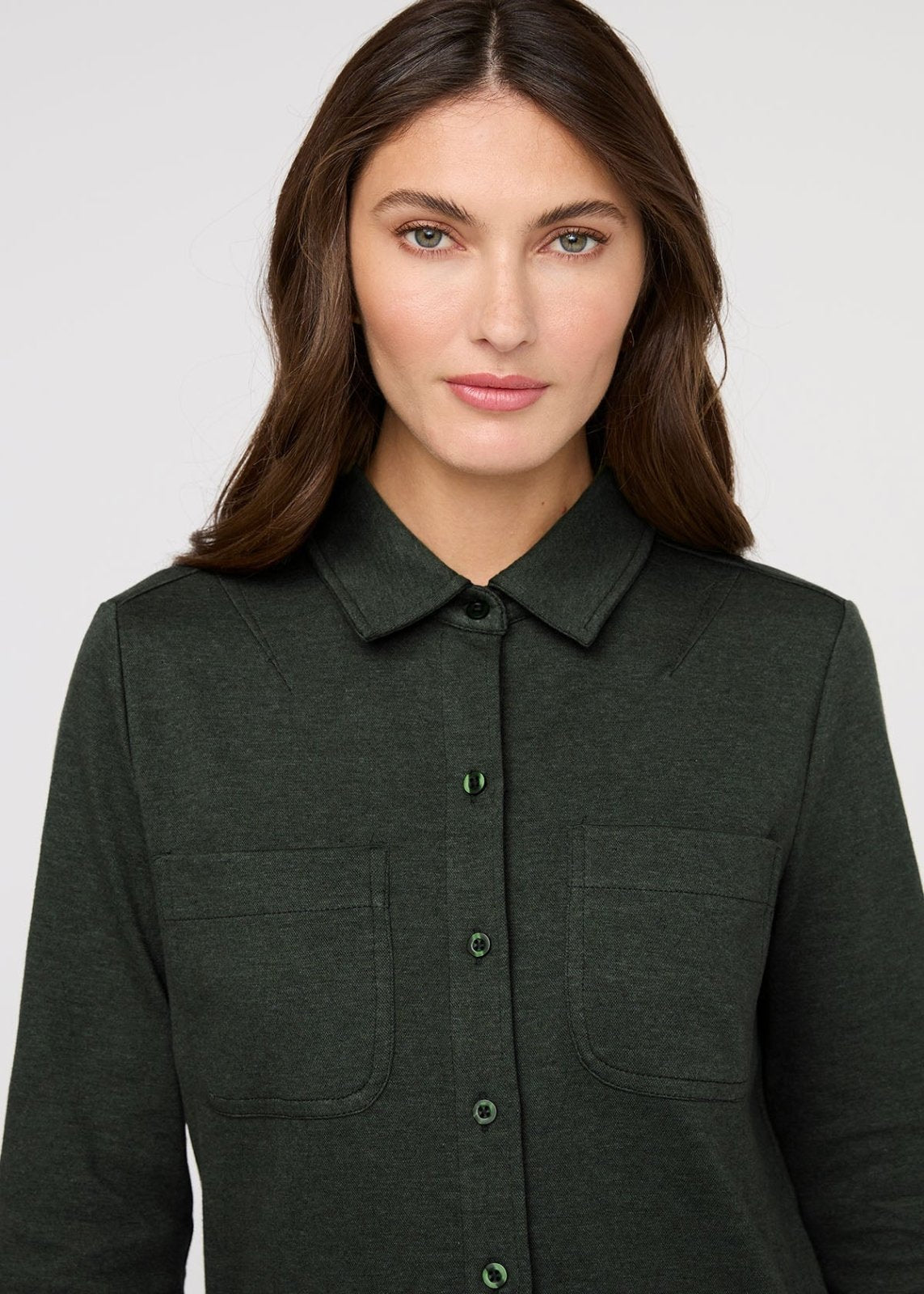 Performance Flannel Button Down - Heather Peat