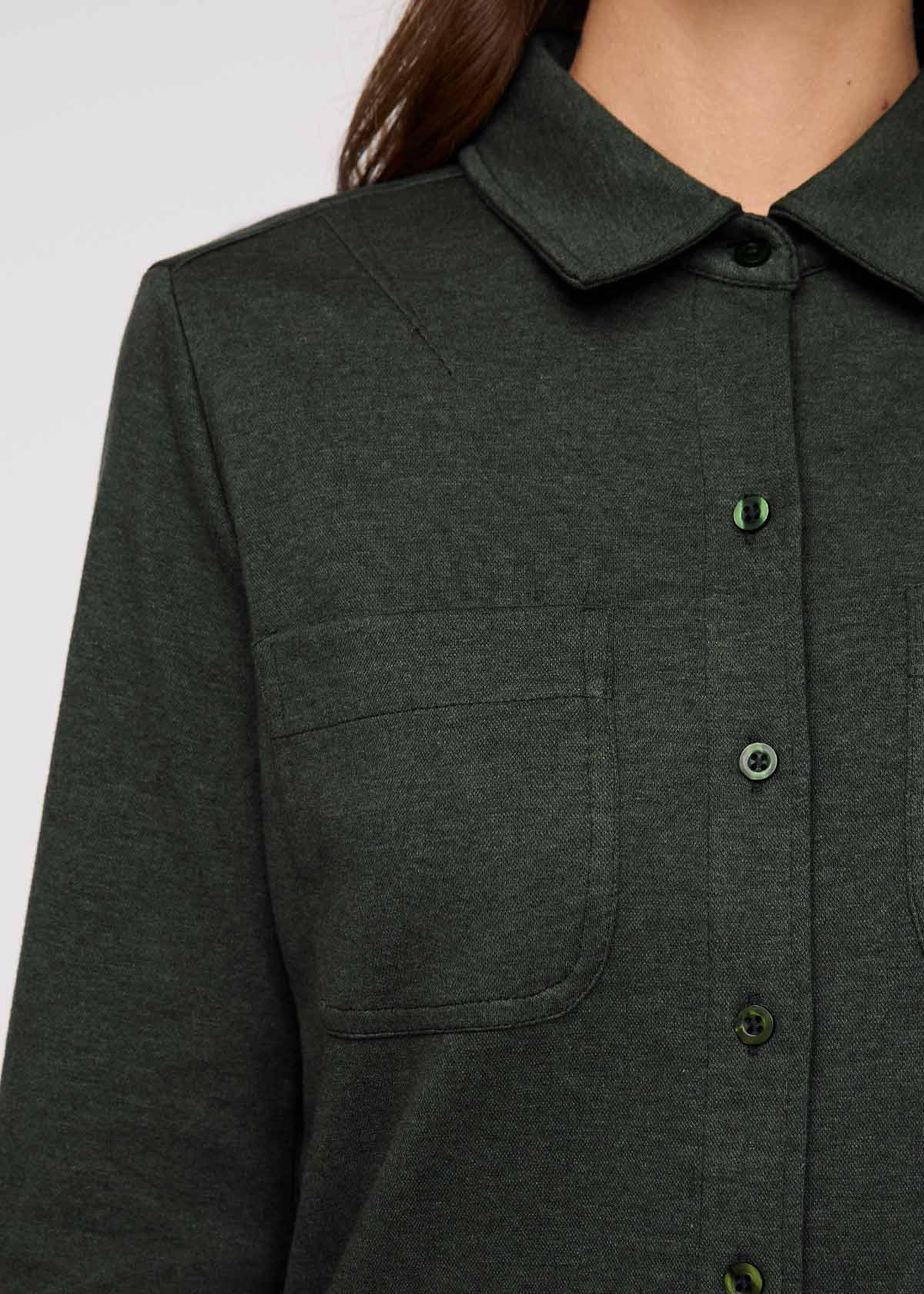 Performance Flannel Button Down - Heather Peat