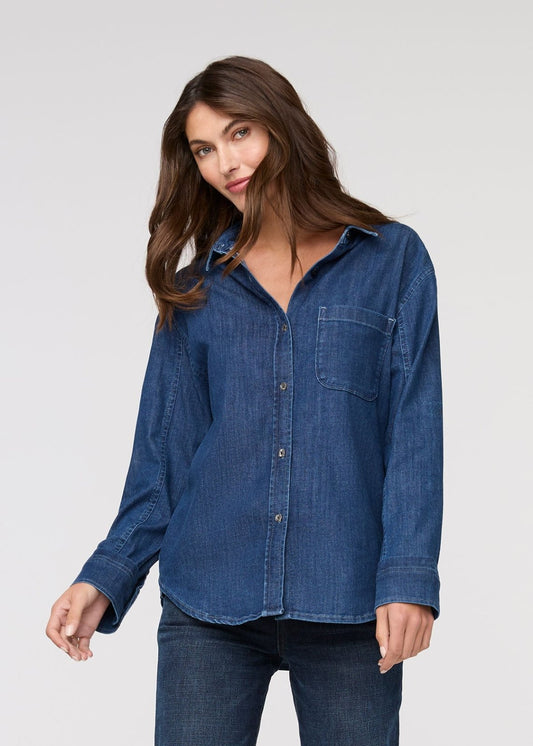 Performance Denim Lite Relaxed Button Down