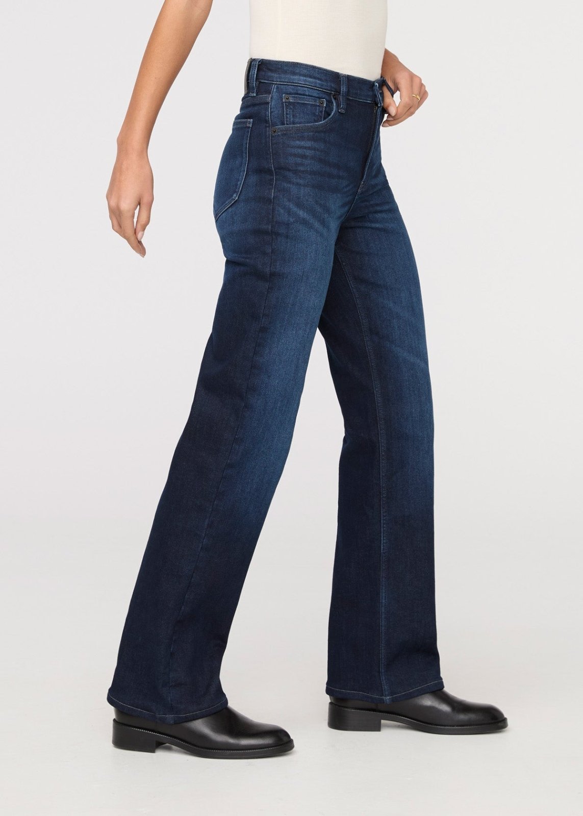 Tech Fleece Denim High Rise Straight - Dark Indigo