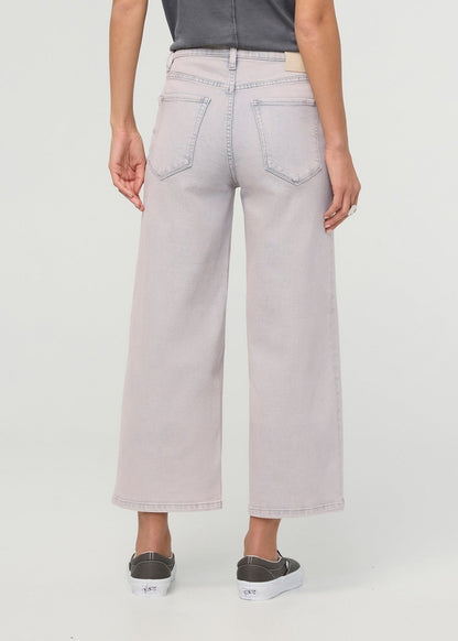 Performance Denim+ High Rise Wide Leg Crop - Quartz Fade