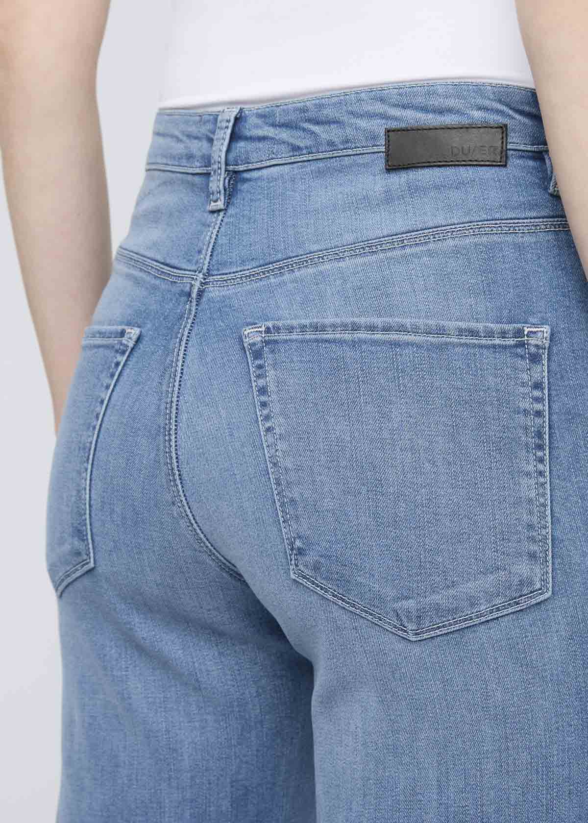 No Sweat Denim High Rise Wide Leg - Pacific
