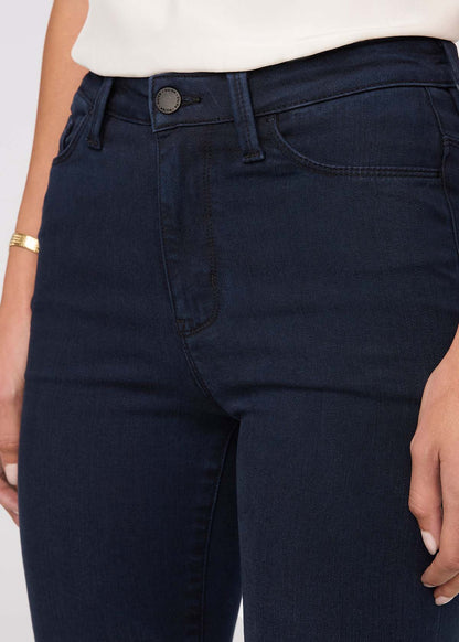 No Sweat Denim High Rise Flare - Dusk Blue