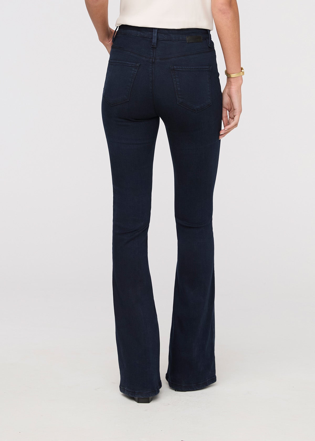 No Sweat Denim High Rise Flare - Dusk Blue
