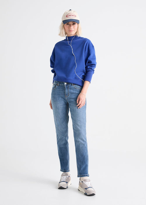 Performance Denim Girlfriend - Vintage Light Stone