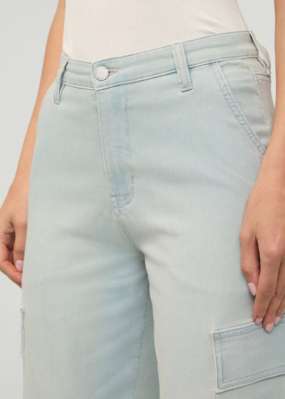Performance Denim Lite High Rise Cargo - Palisade