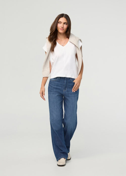 Performance Denim Lite High Rise Straight - Breeze Blue