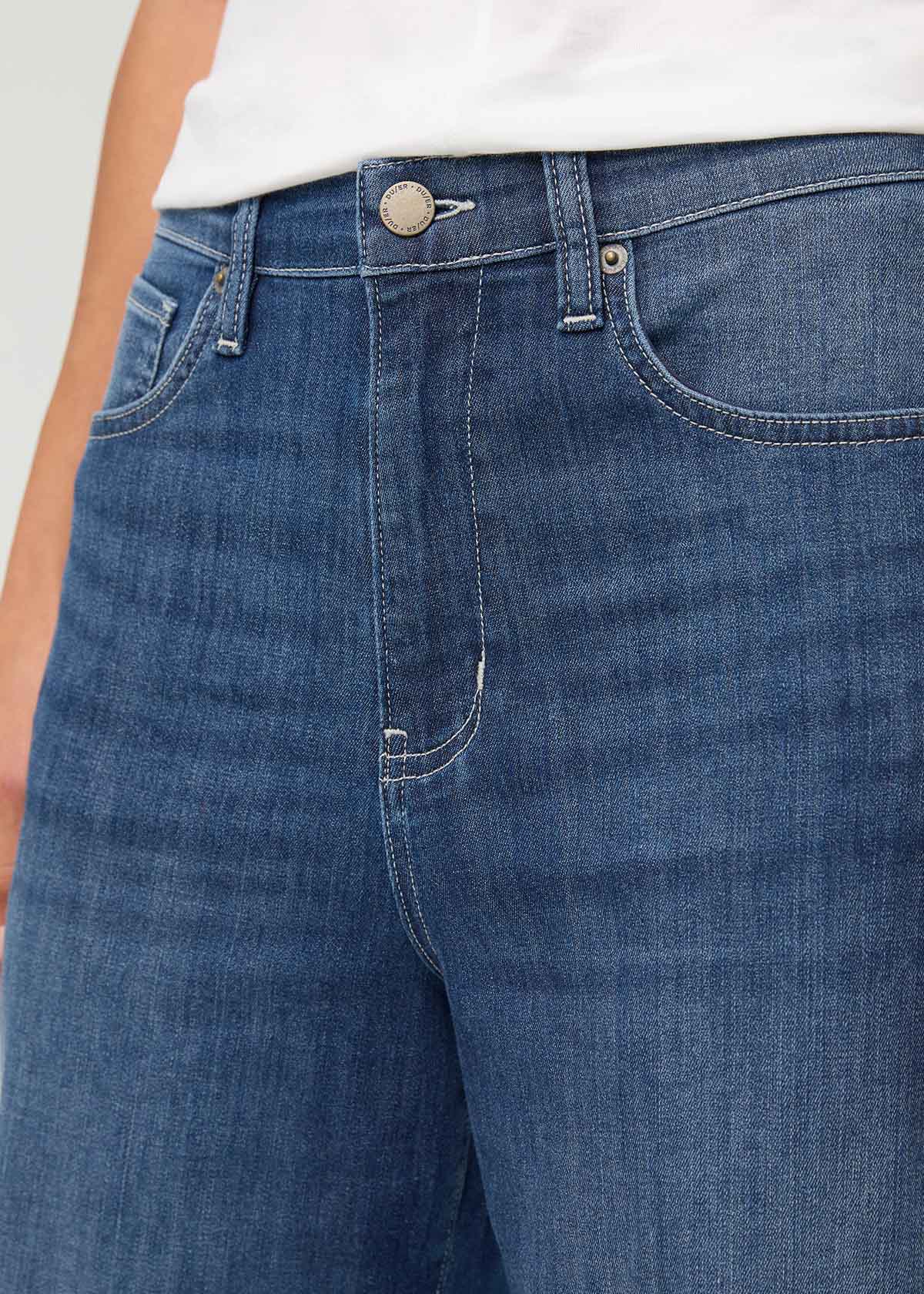Performance Denim Lite High Rise Straight - Breeze Blue