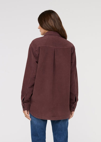 No Sweat Moleskin Overshirt - Rich Maroon