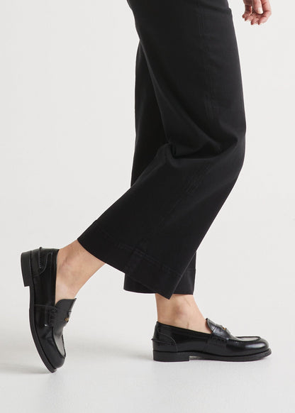LuxTwill High Rise Trouser - Black