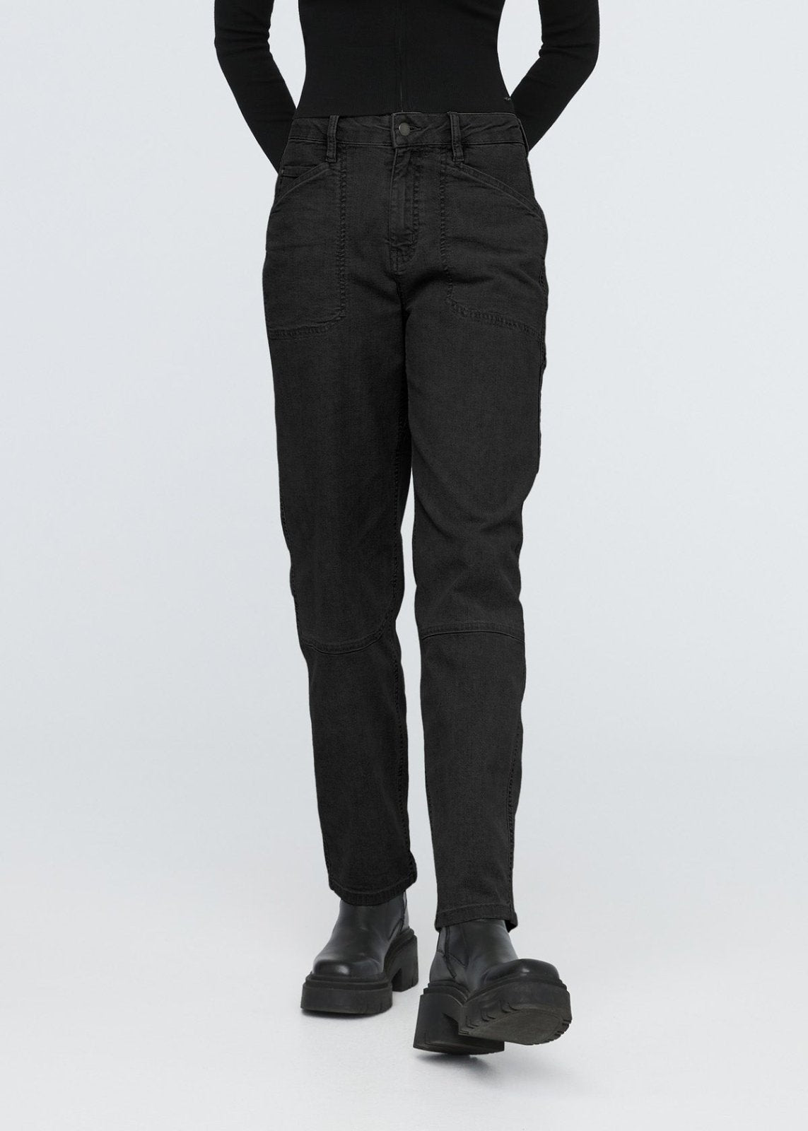 Stretch Canvas Utility Pant - Black