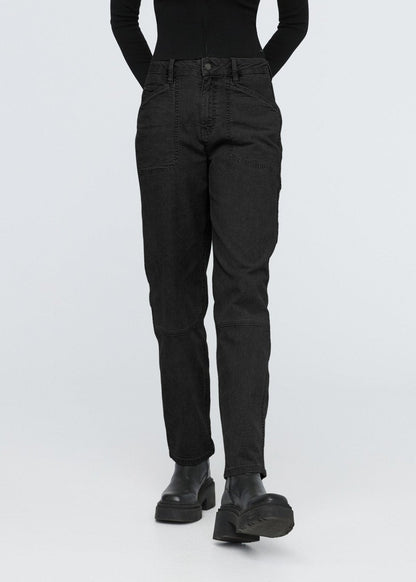 Stretch Canvas Utility Pant - Black