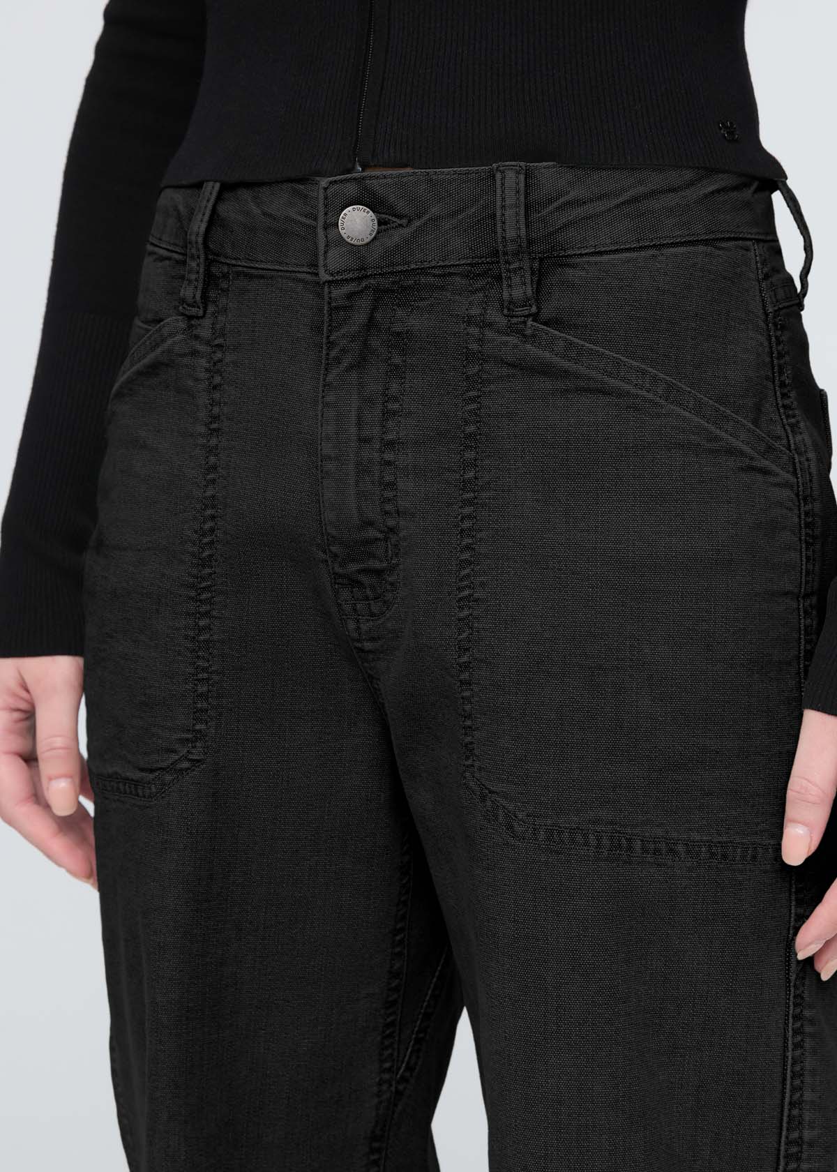 Stretch Canvas Utility Pant - Black