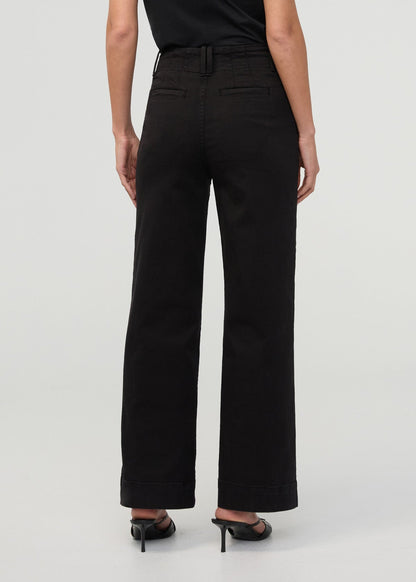 FlexTwill High Rise Trouser - Black