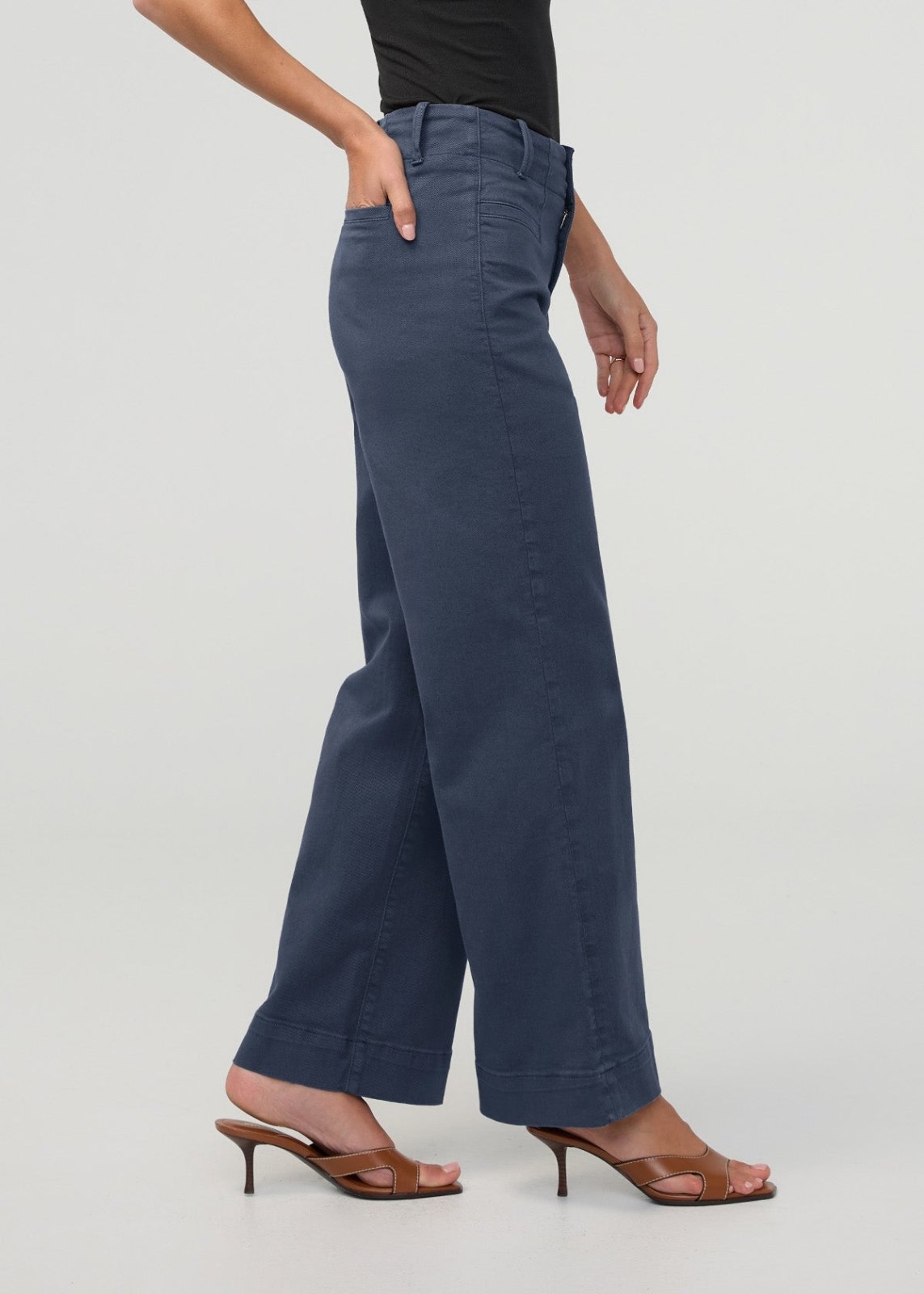 FlexTwill High Rise Trouser - Heritage Blue