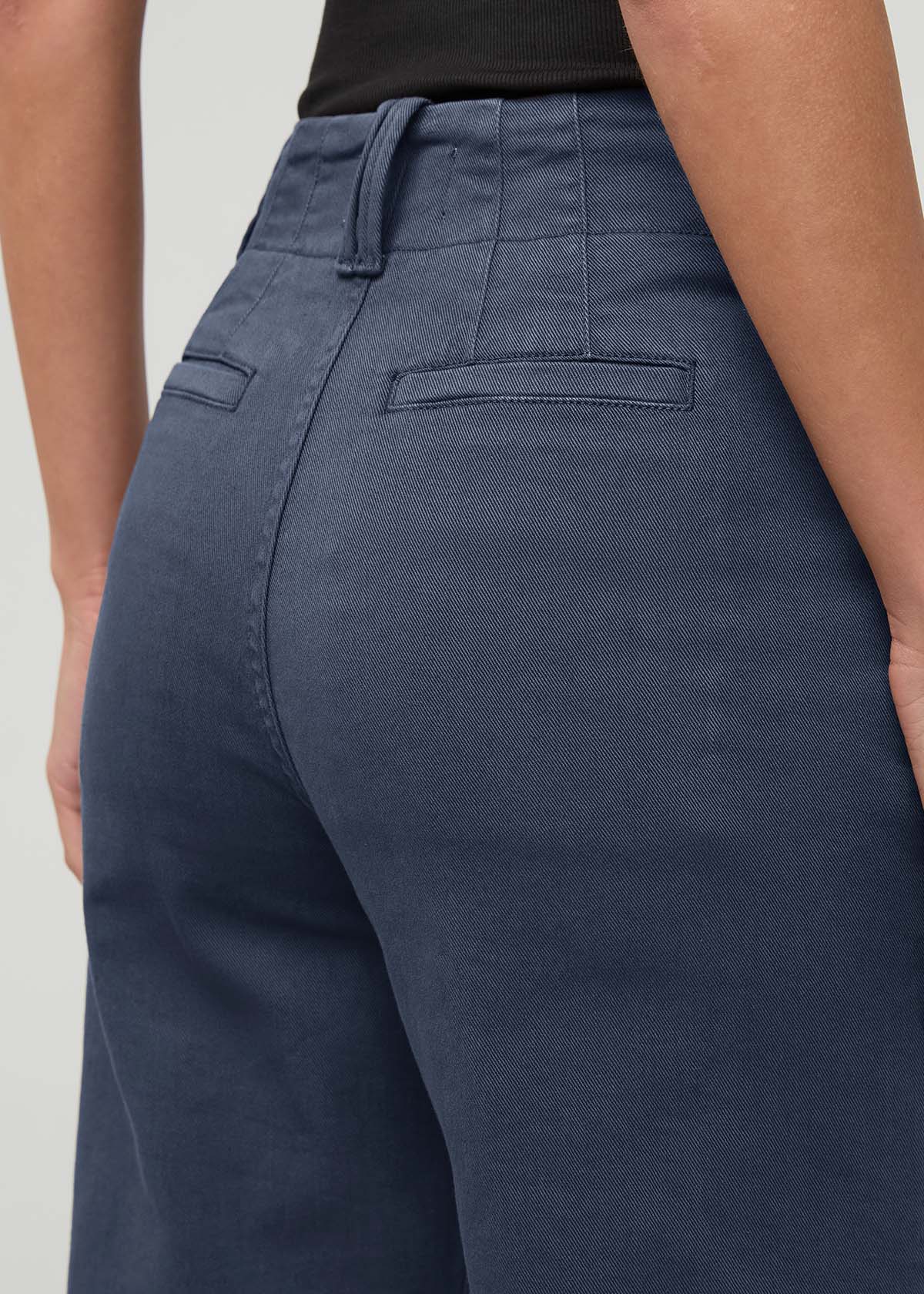 FlexTwill High Rise Trouser - Heritage Blue