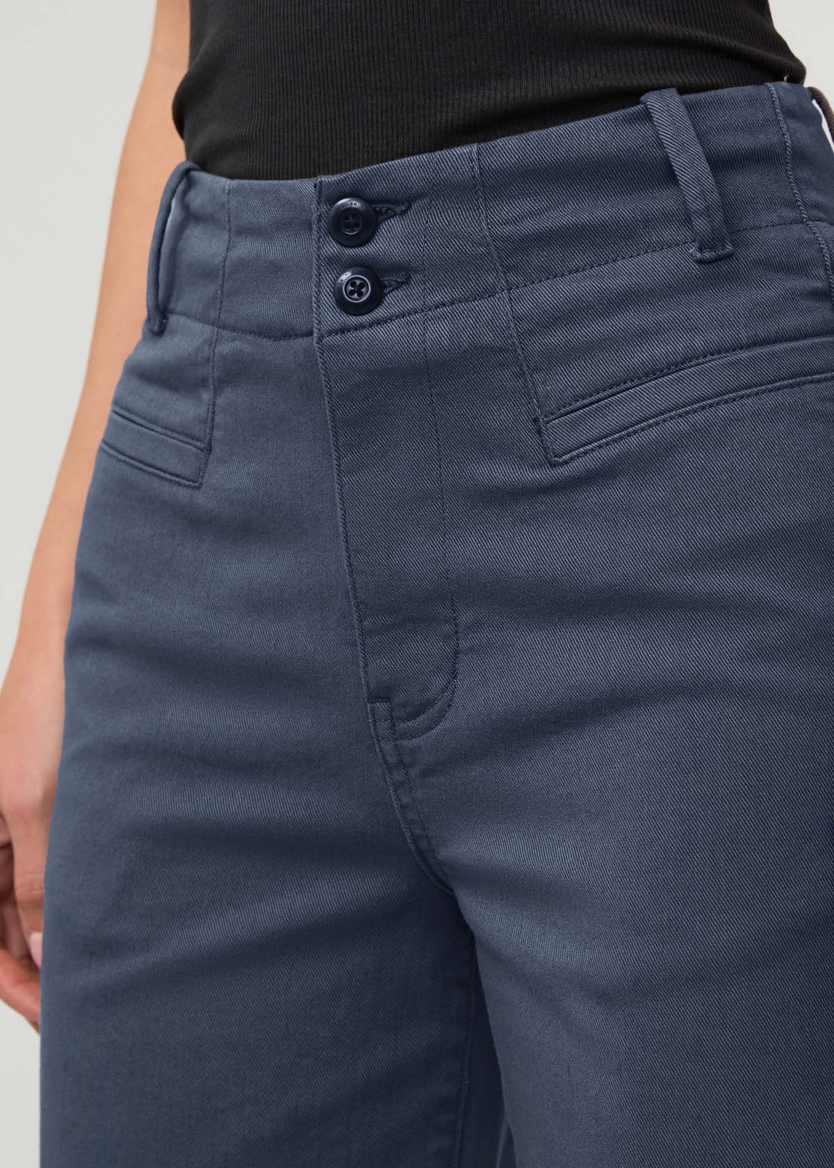 FlexTwill High Rise Trouser - Heritage Blue