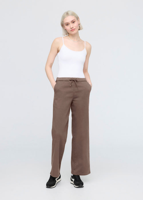 No Sweat Wide Leg Pant - Canteen