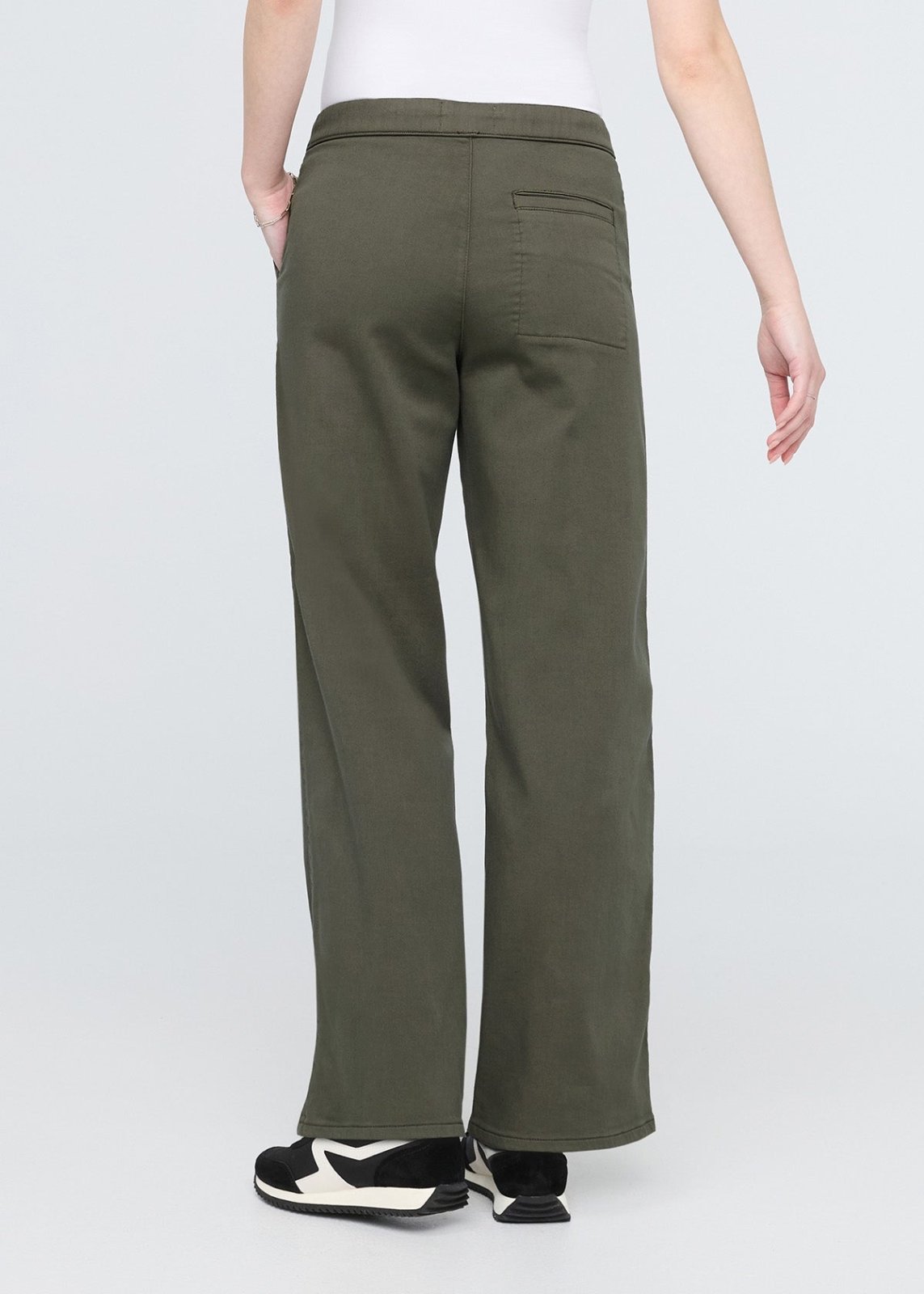 No Sweat Wide Leg Pant - Thyme