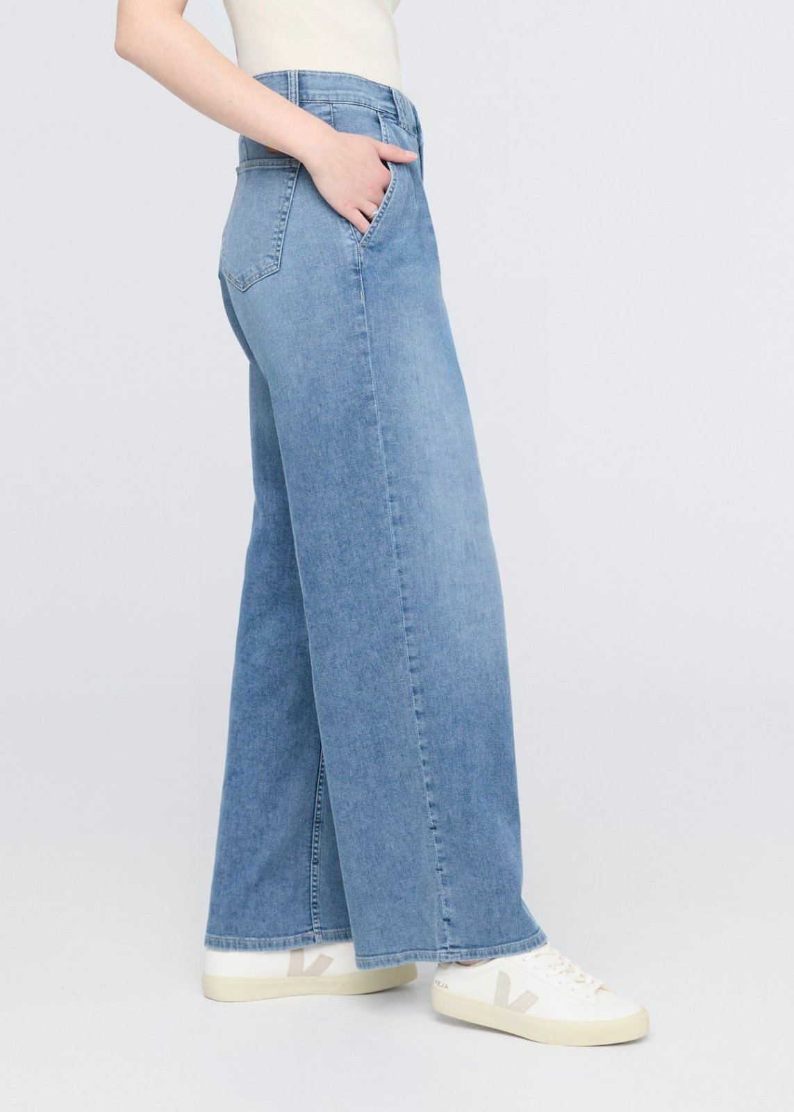 Performance Denim Lite Pleated Pant - Slate Indigo