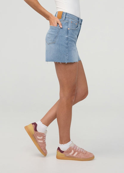 Performance Denim+ High Rise Relaxed Short - Vintage Seaside