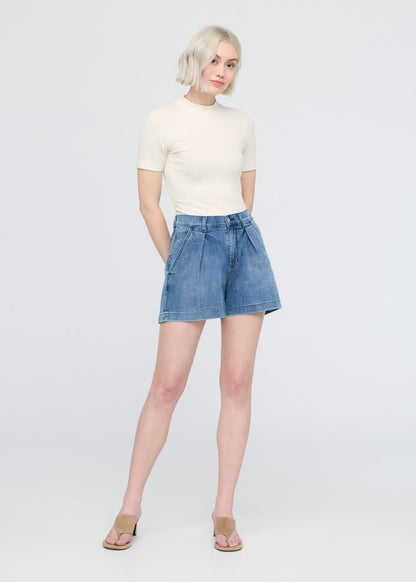 Performance Denim Lite Pleated Short