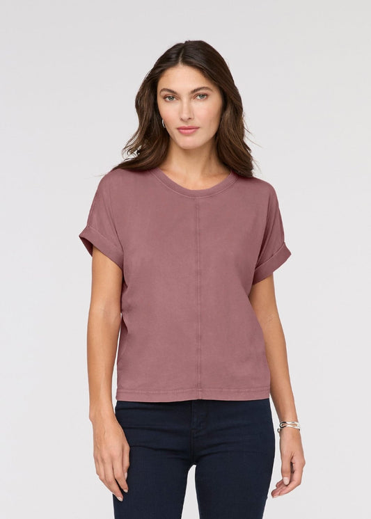 PurePima Dolman Tee - Washed Mauve