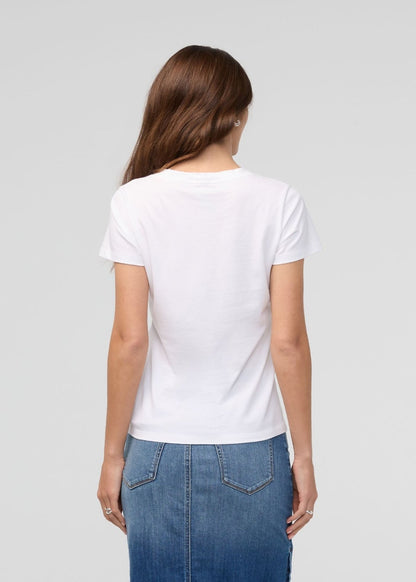 PurePima Slim V-Neck - White