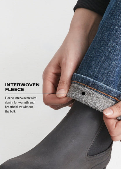 Tech Fleece Denim High Rise Straight - Dark Indigo
