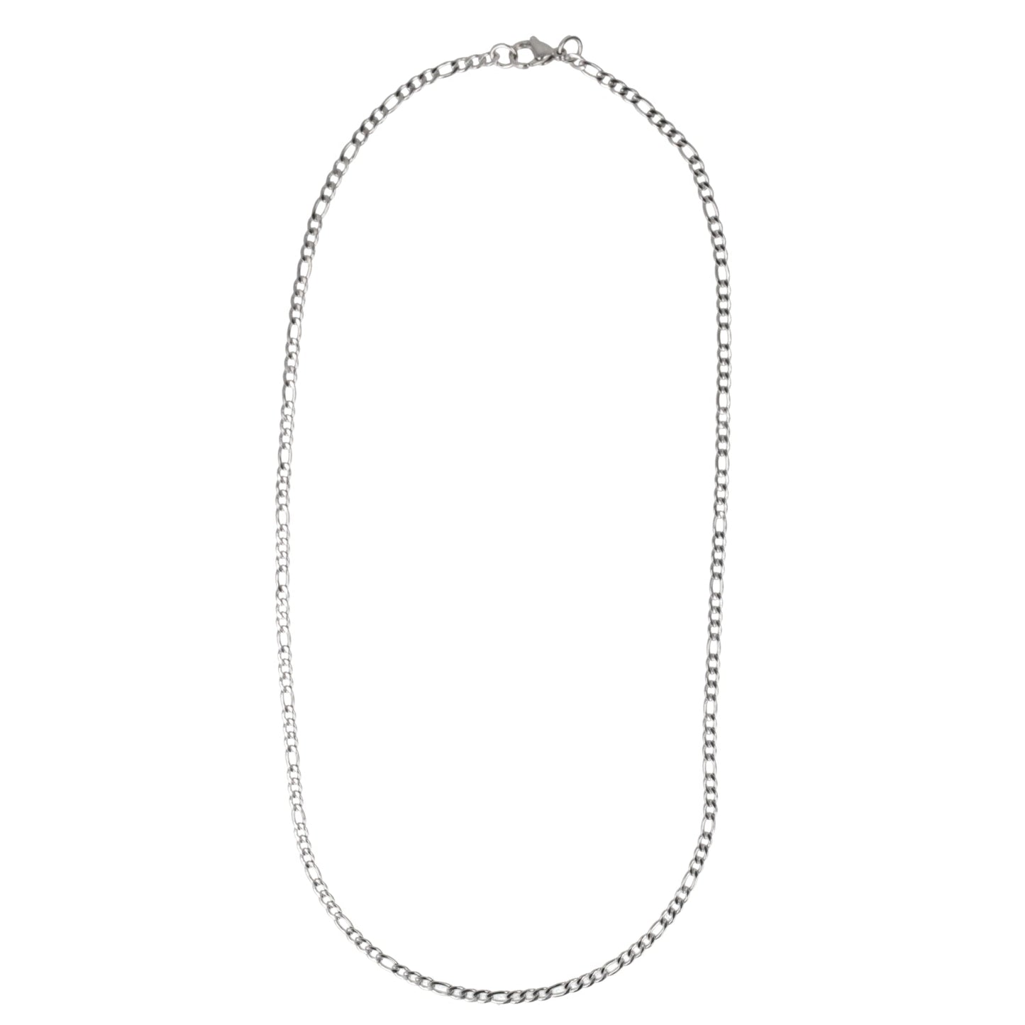 20 Inch Figaro Chain Necklace (Stainless Steel)