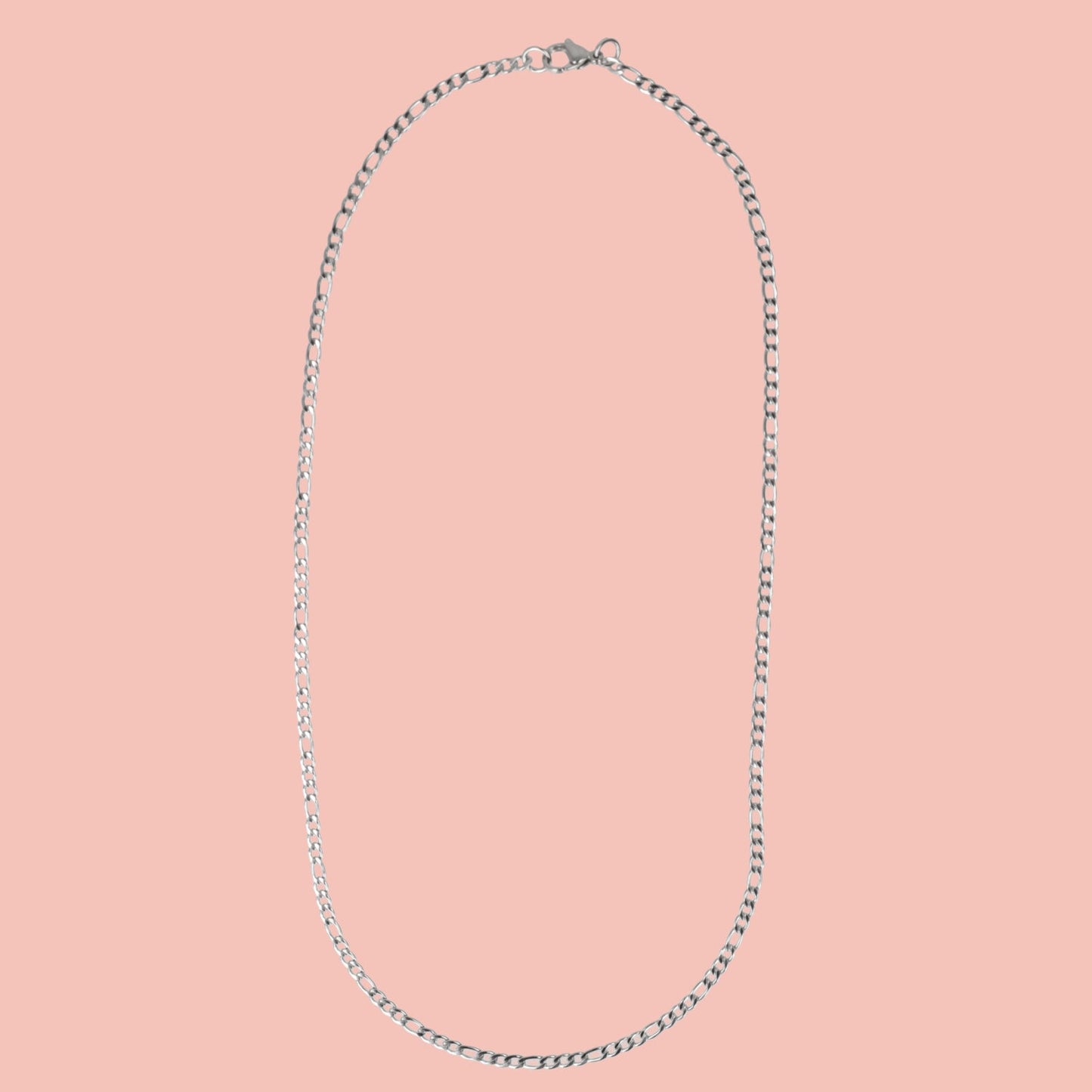 20 Inch Figaro Chain Necklace (Stainless Steel)