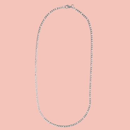 20 Inch Figaro Chain Necklace (Stainless Steel)