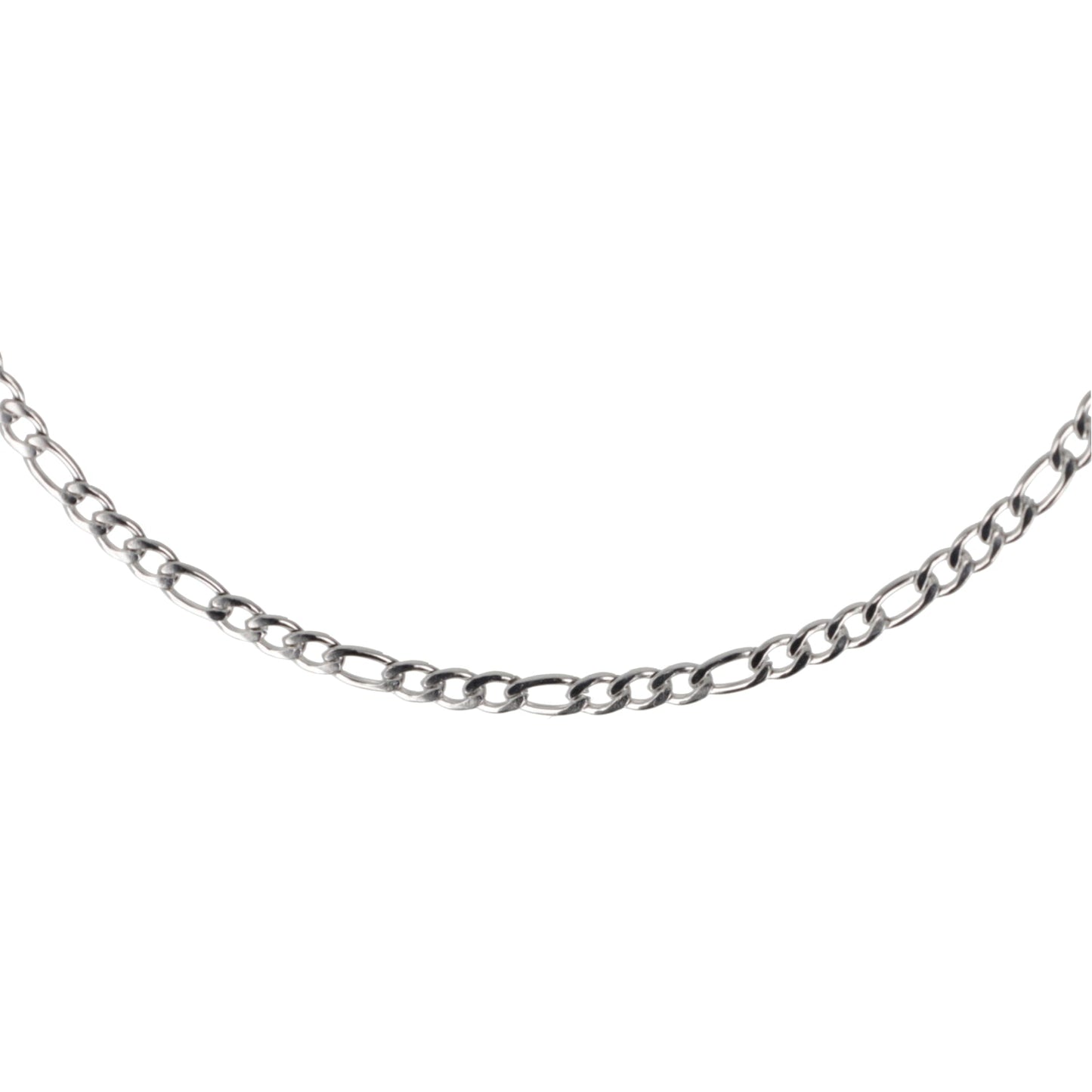 20 Inch Figaro Chain Necklace (Stainless Steel)