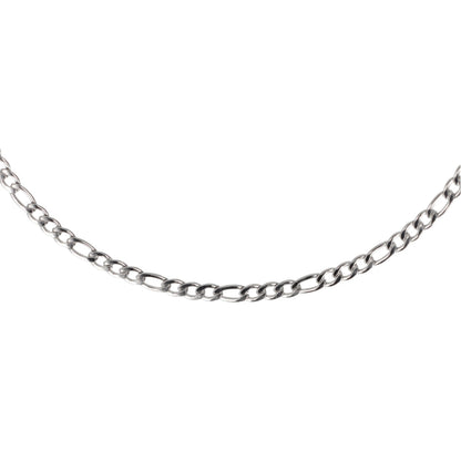 20 Inch Figaro Chain Necklace (Stainless Steel)