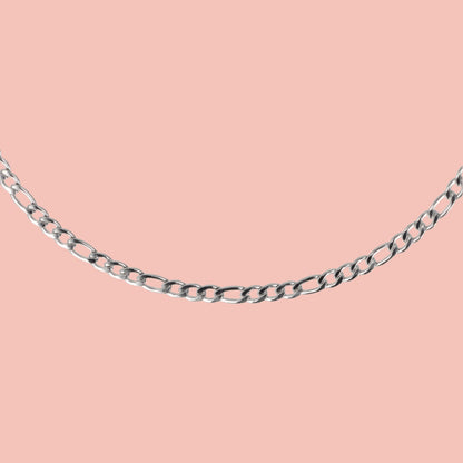 20 Inch Figaro Chain Necklace (Stainless Steel)