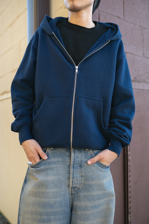 Garment Dye Zip Up Fleece