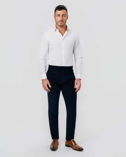 Unstructured Corduroy Suit - Dark Navy