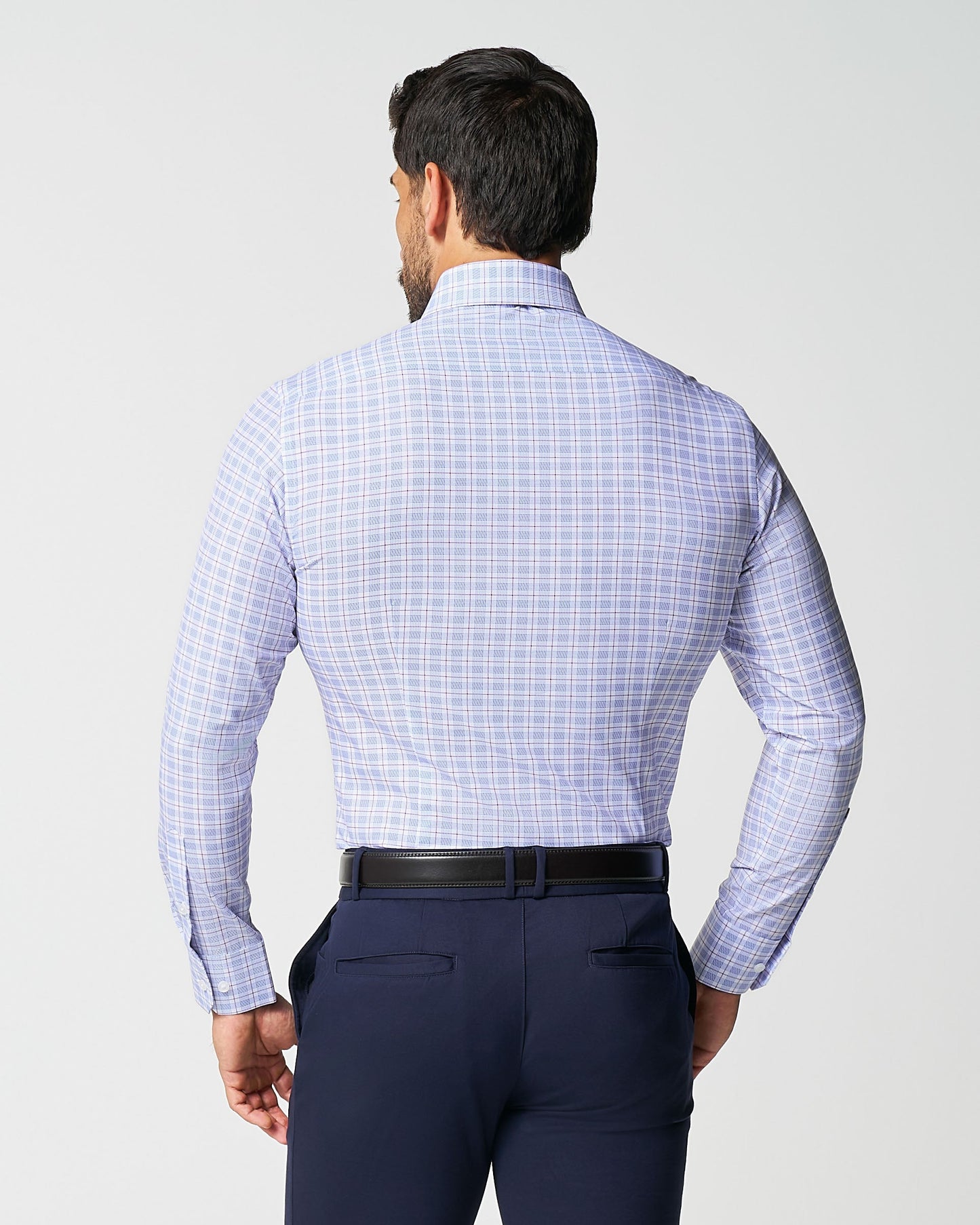 "The Baron" Purple and Blue Plaid