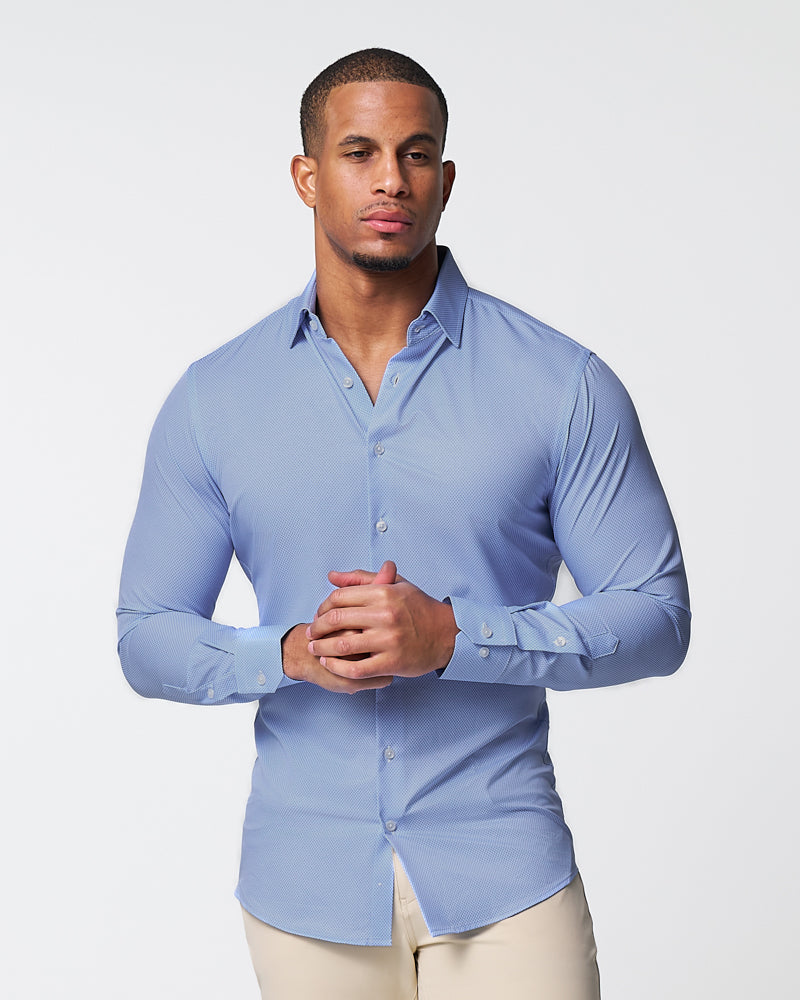 "The Morrison" Blue & White Mini Pattern