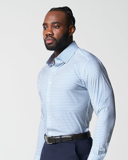 "The Soho" Light Blue Windowpane