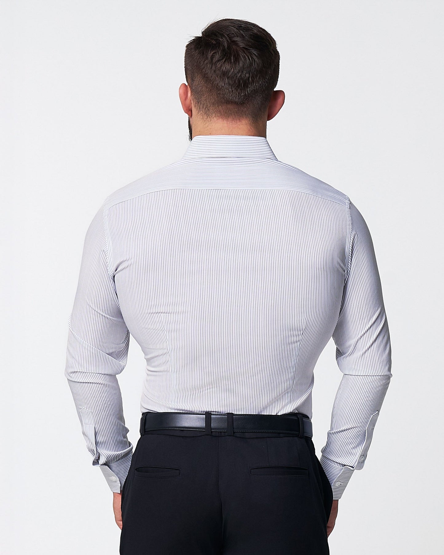 "The Wylder" Charcoal Chalked Pinstripe